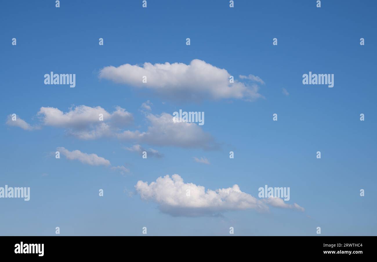 Low angle view to sky with clouds Stock Photo