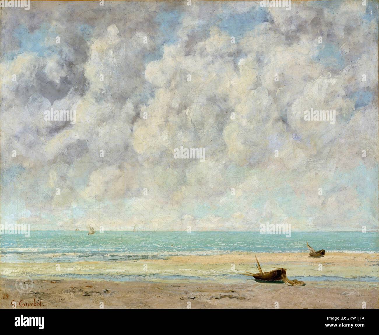 La mer orageuse (La vague) - Gustave Courbet