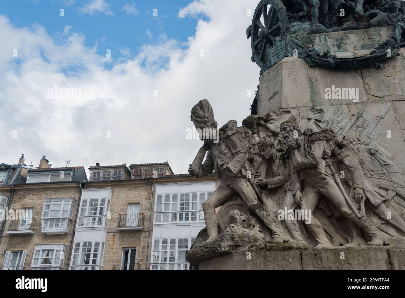 Monumento a la Batalla de Vitoria, País Vasco Stock Photo