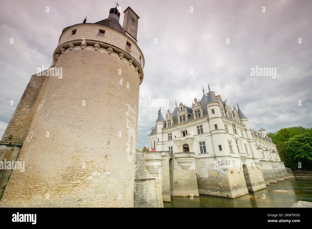 Tour des Marques, castillo de Chenonceau, siglo XVI, Chenonceaux,  departamento de Indre y Loira,France,Western Europe Stock Photo