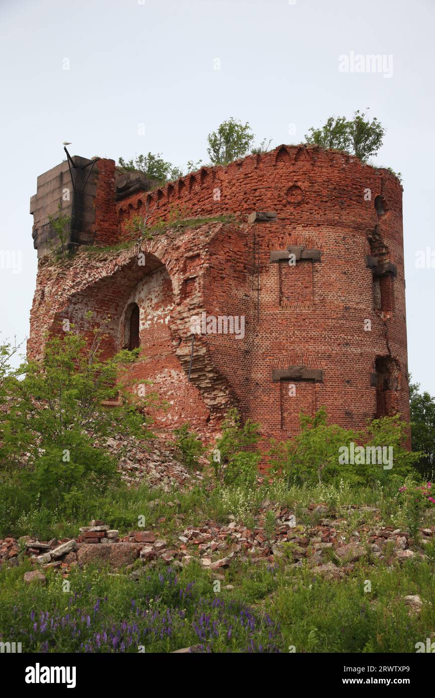 Old fort with a name Pavel 1 located in finnish bay, baltic sea Stock ...