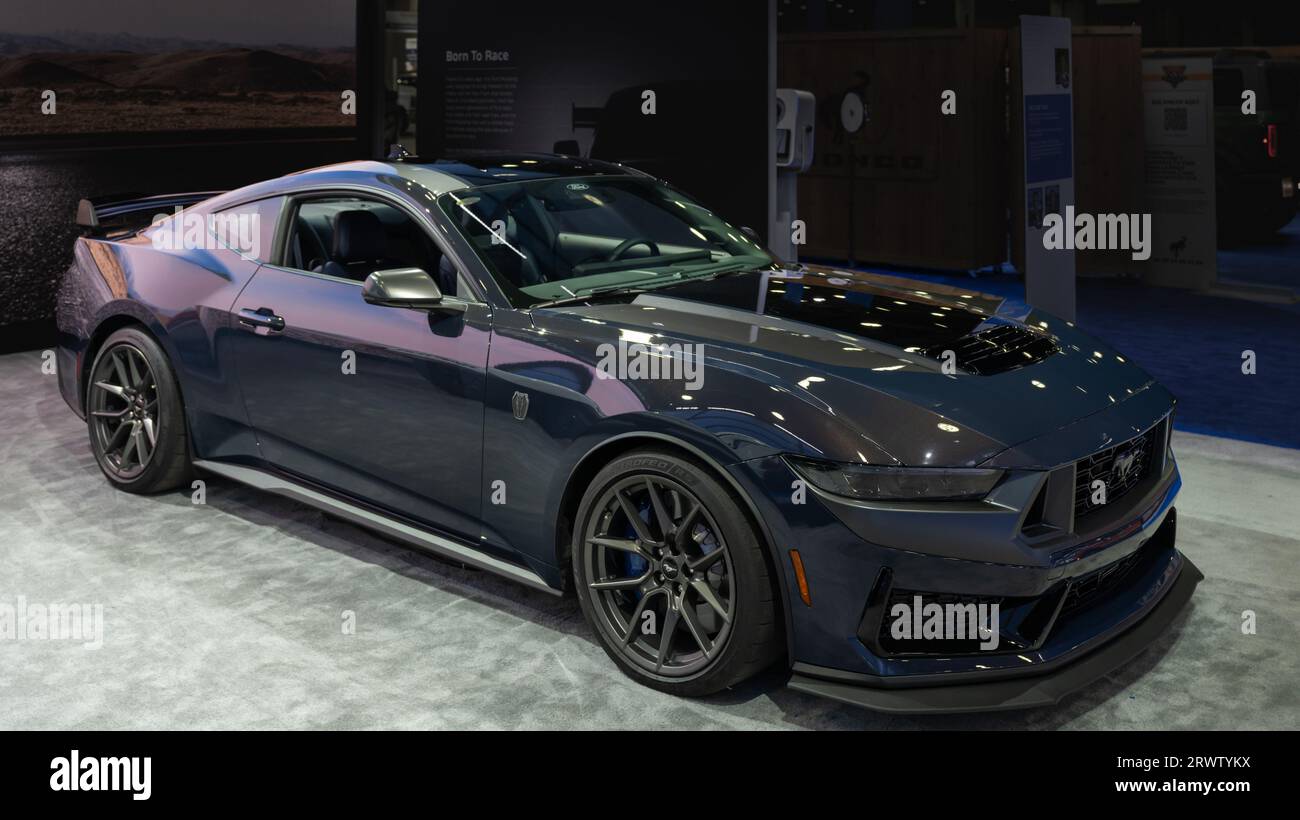 DETROIT, MI/USA SEPTEMBER 14, 2023 A 2025 Ford Mustang GTD supercar