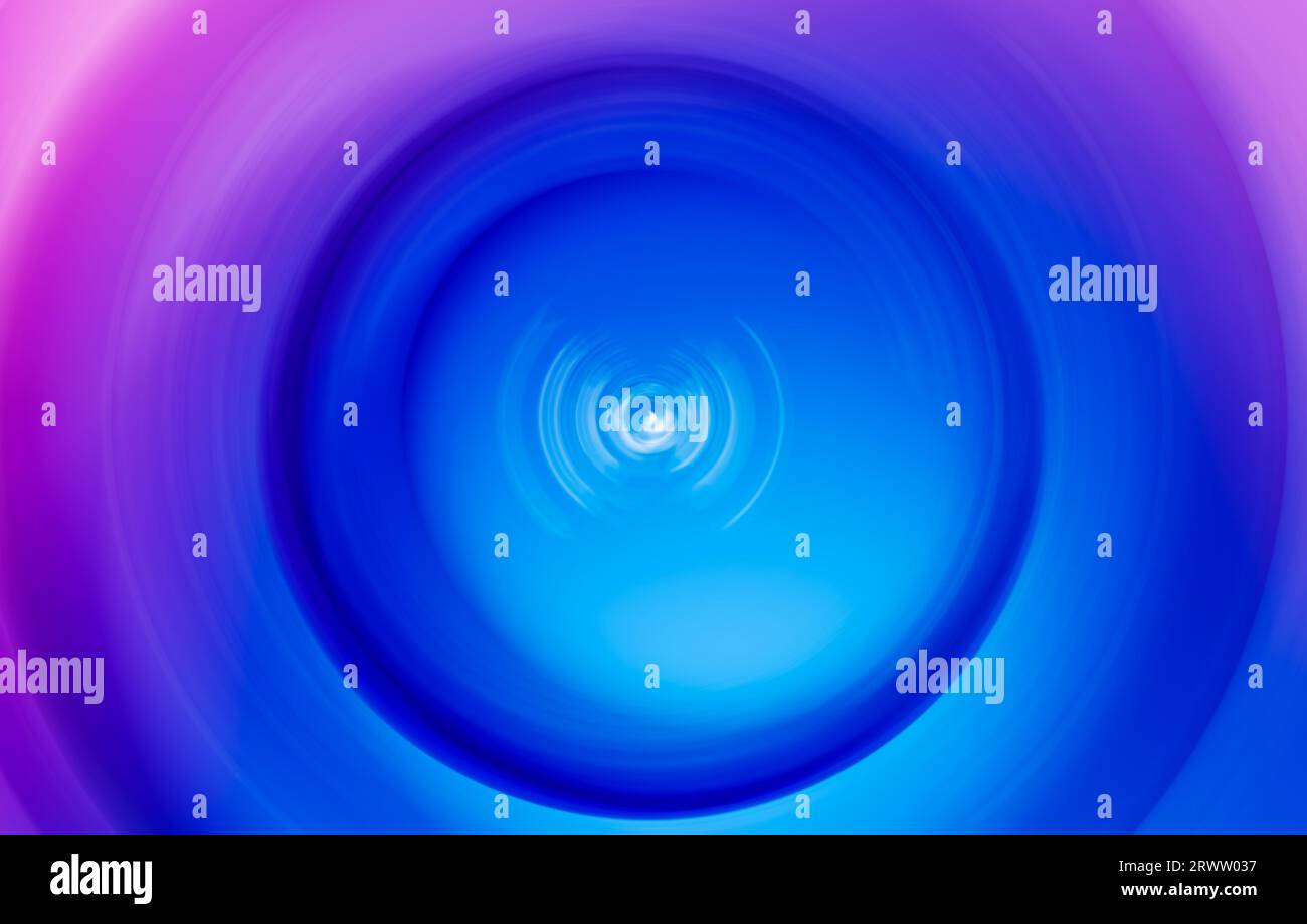 Abstract circle wave lens shine smooth color composition Stock Photo