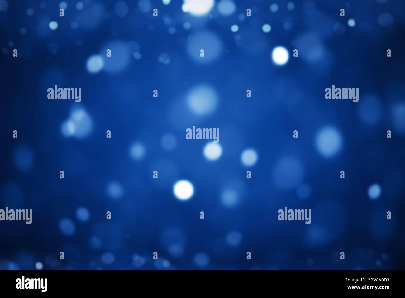 Abstract blue bokeh glitters background. Stock Photo