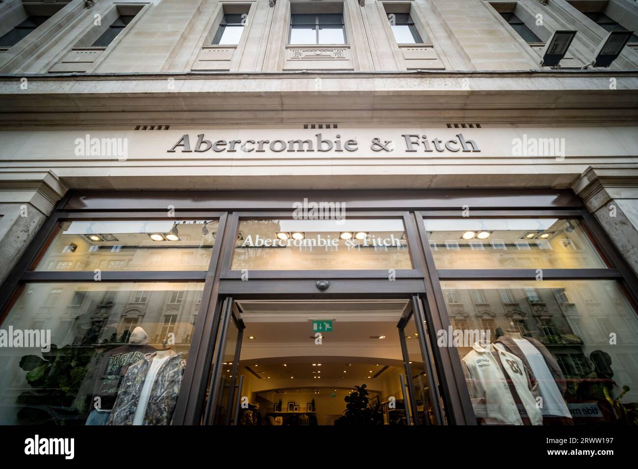 LONDON SEPTEMBER, 19, 2023 Abercrombie & Fitch store on Regent Street