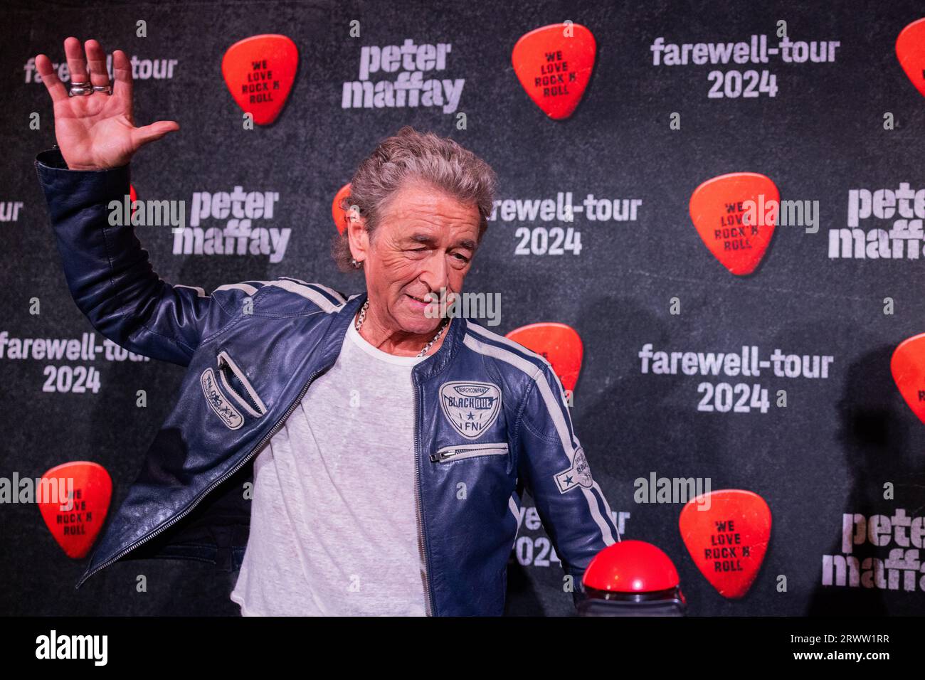 Cologne, Germany. 21st Sep, 2023. Peter Maffay, singer, presents his