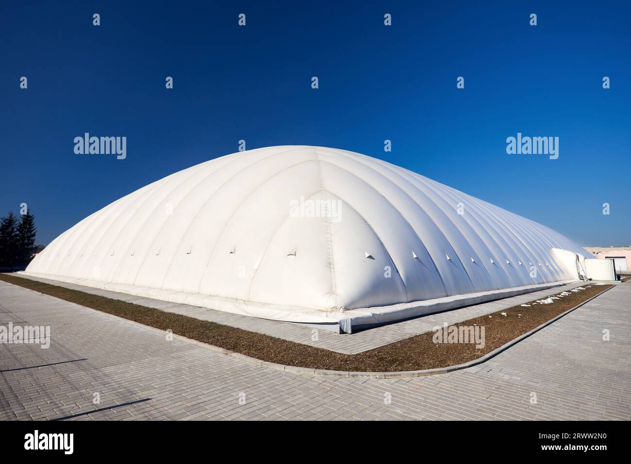 Inflatable air dome stadium. Inflated Tennis air dome or Tennis bubble