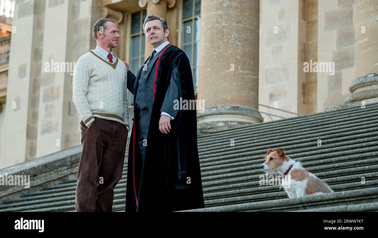 MICHAEL SHEEN and SIMON PEGG in SLAUGHTERHOUSE RULEZ (2018), directed