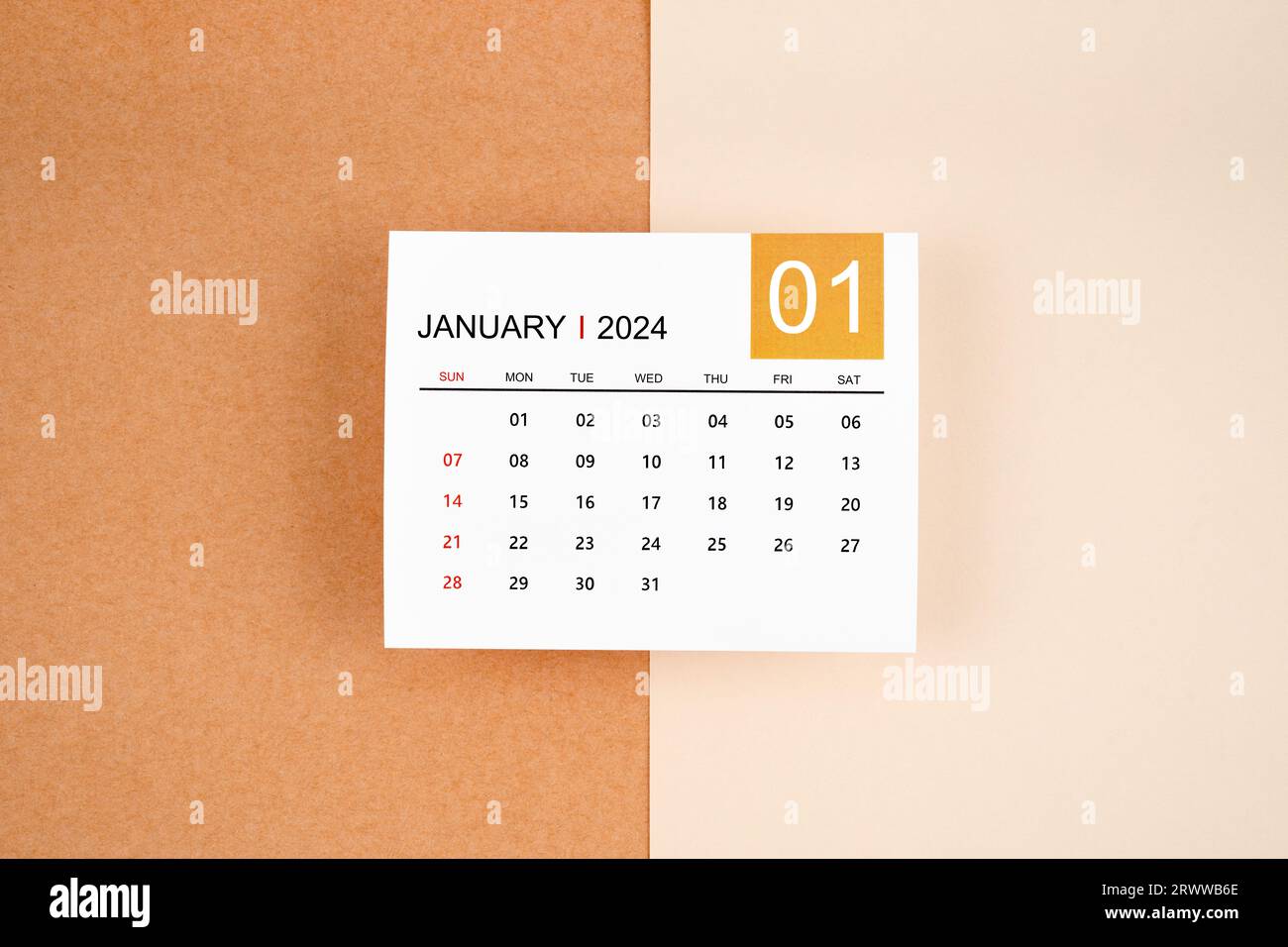 Calendar 2024 Banque d'images vectorielles - Alamy