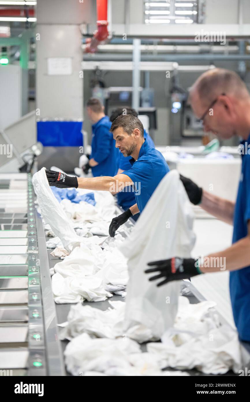 ELSLOO Illustration image shows workers sorting laundry during the