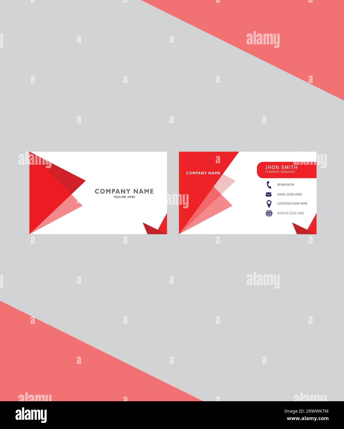 Modern creative business card design Stock Vector