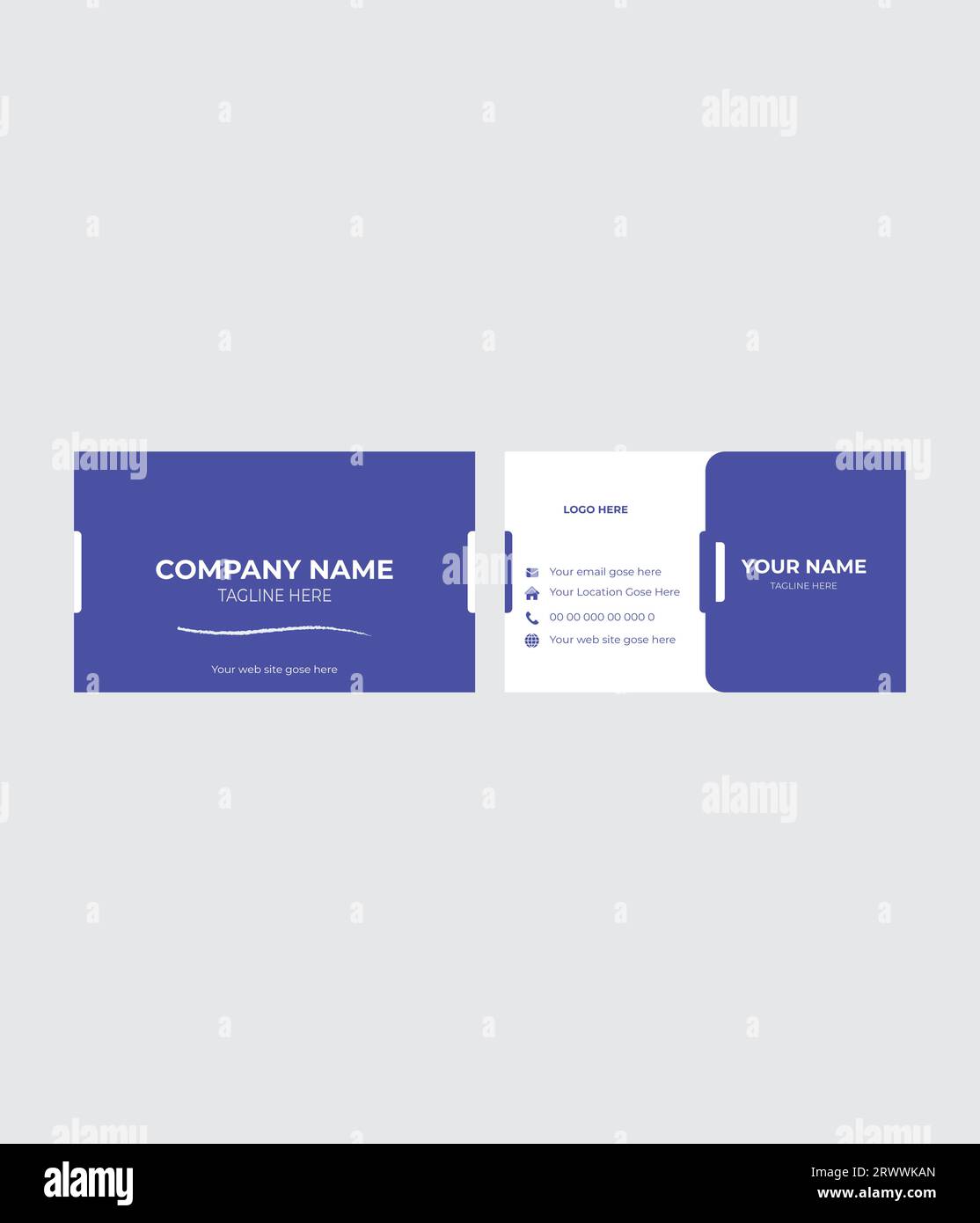 Modern creative business card design Stock Vector