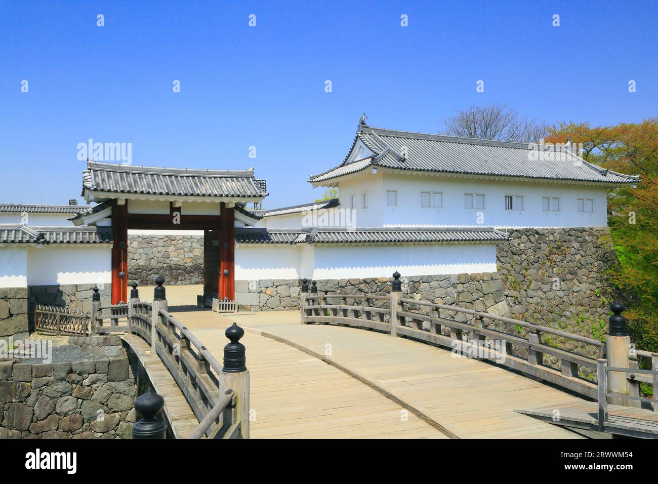 Kasumigajo Park, Ninomaru East Main Gate Stock Photo