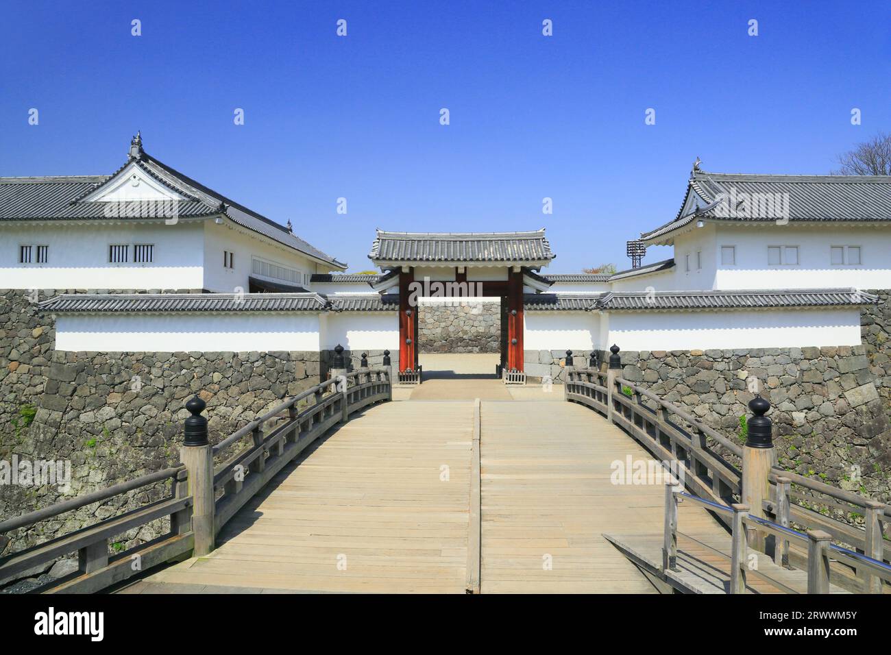 Kasumigajo Park, Ninomaru East Main Gate Stock Photo