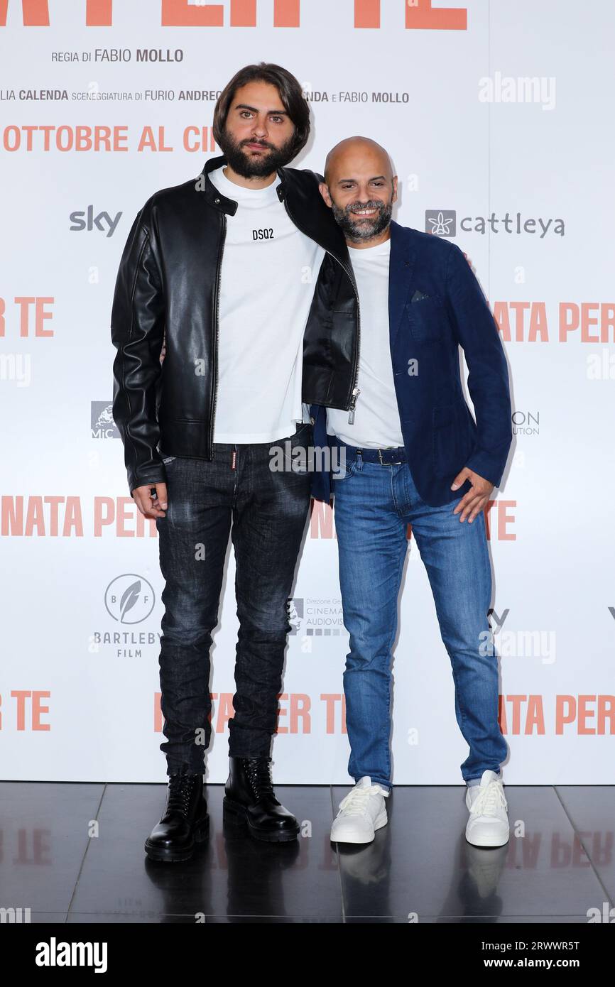 Rome Italy 21st Sep 2023 Rome Adriano Cinema Photocall Film Born Rome Italy 21st Sep 2023 Rome Adriano Cinema Photocall Film Born For You In The Photo Pierluigi Gigante Luca Trapanese Credit Independent Photo Agencyalamy Live News 2RWWR5T