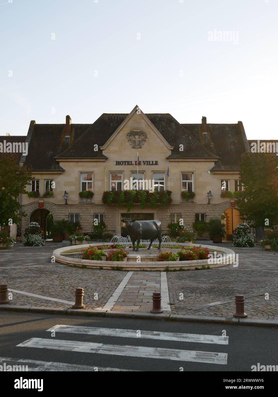 Hotel De Ville in Vimoutiers town centre, Orne, Normandy France Stock ...