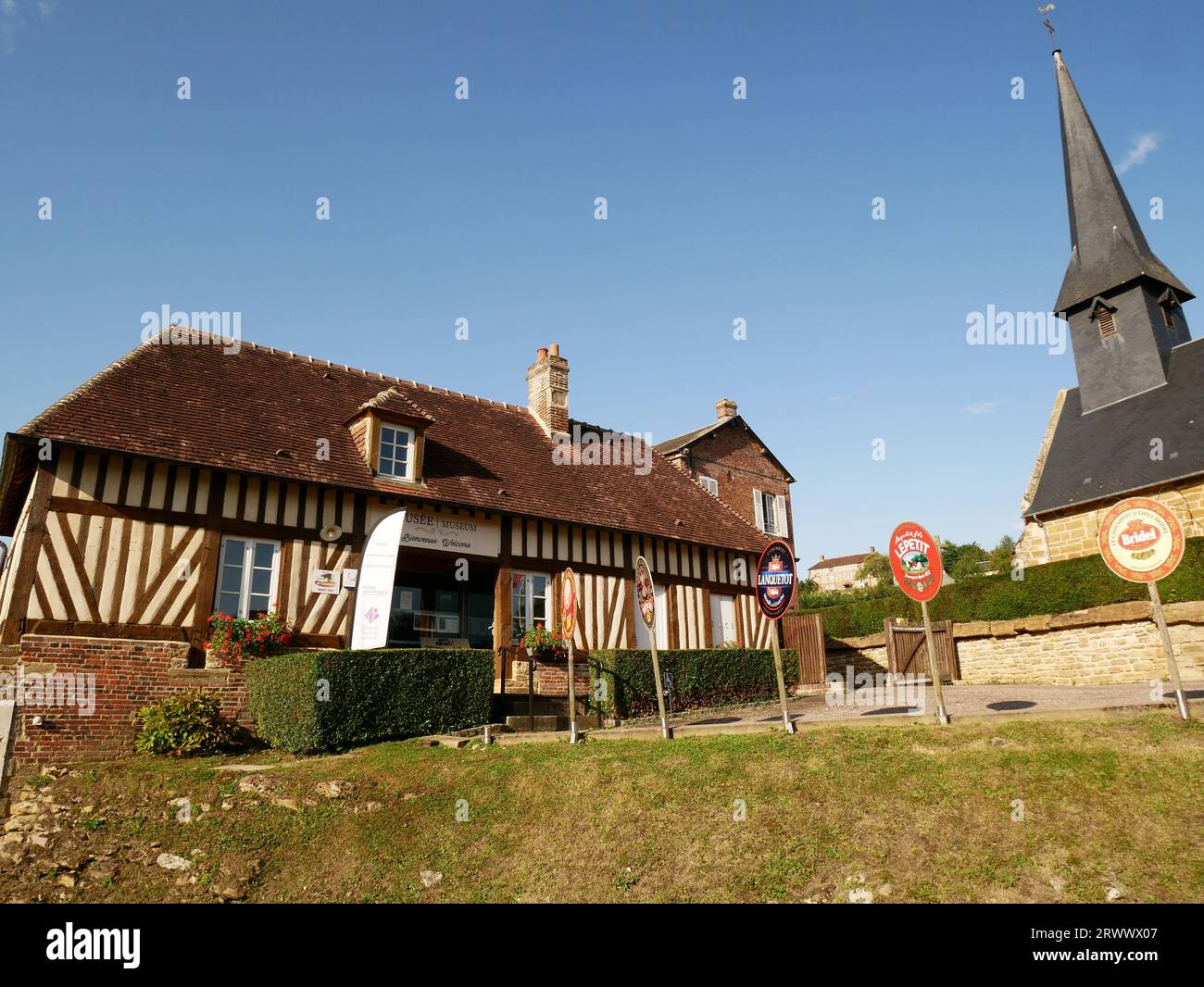 Camembert village cheese museum, Normandy, France Stock Photo