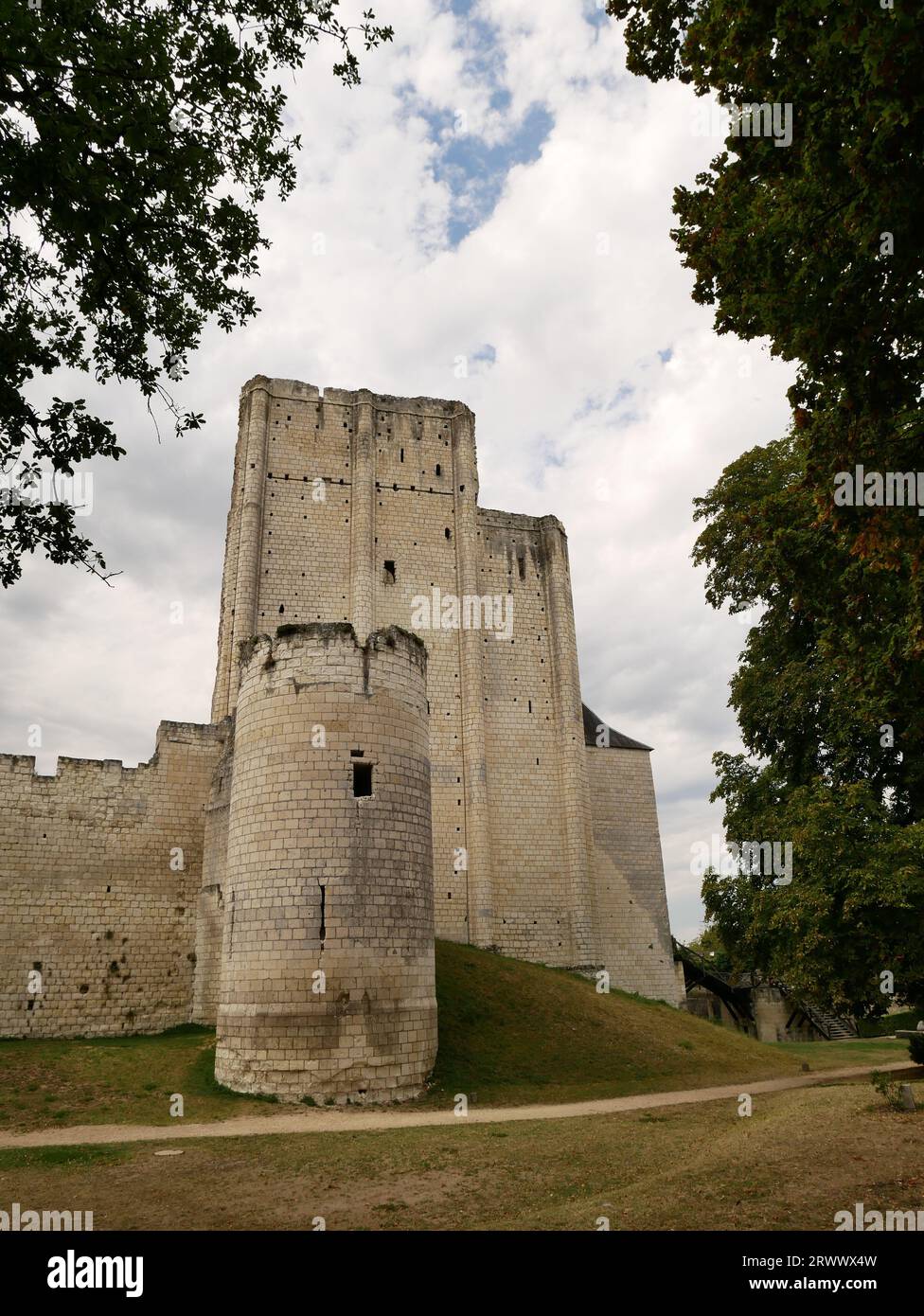 Castle and Dungeon, Loches, Indre-et-Loire, France Stock Photo