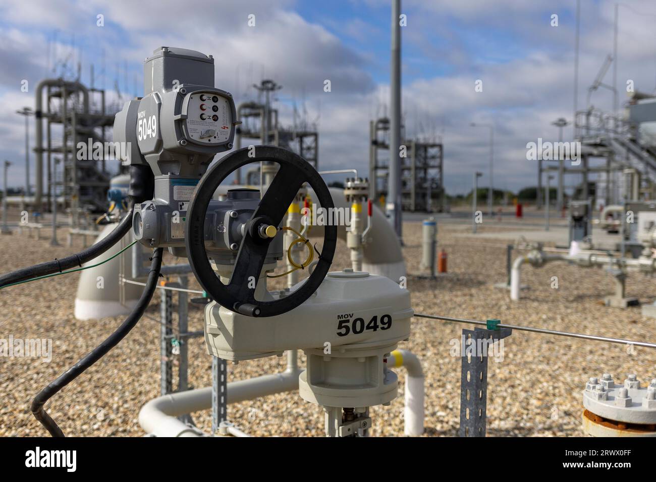 Natural gas high pressure equipment with intrumentation stock photo alamy