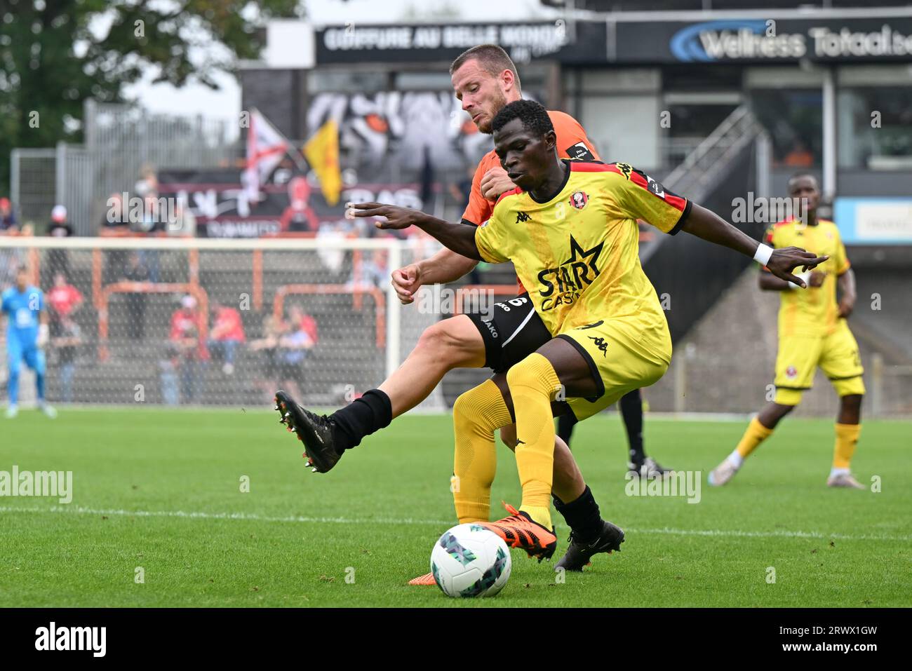 Ilay Camara (57) of RSC Anderlecht pictured during a soccer game between  KMSK Deinze and RSC Anderlecht Futures youth team during the 22 nd matchday  in the Challenger Pro League for the