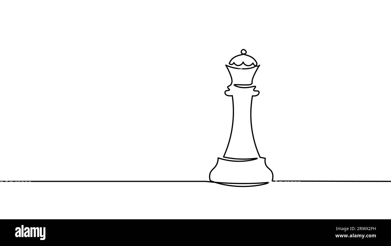 Chess king and queen icon. Simple game element illustration. Game