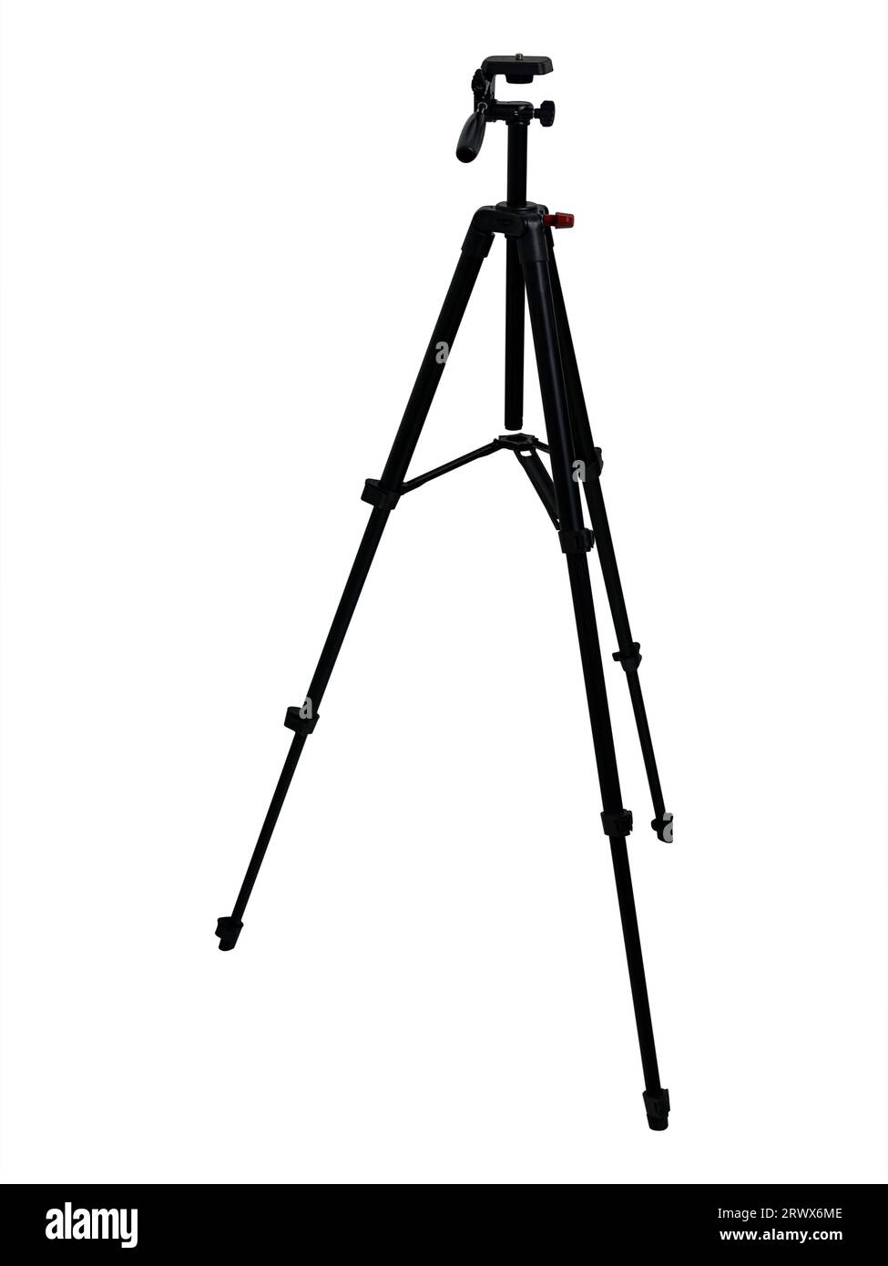 Tripod camera isolated on white background Stock Photo - Alamy