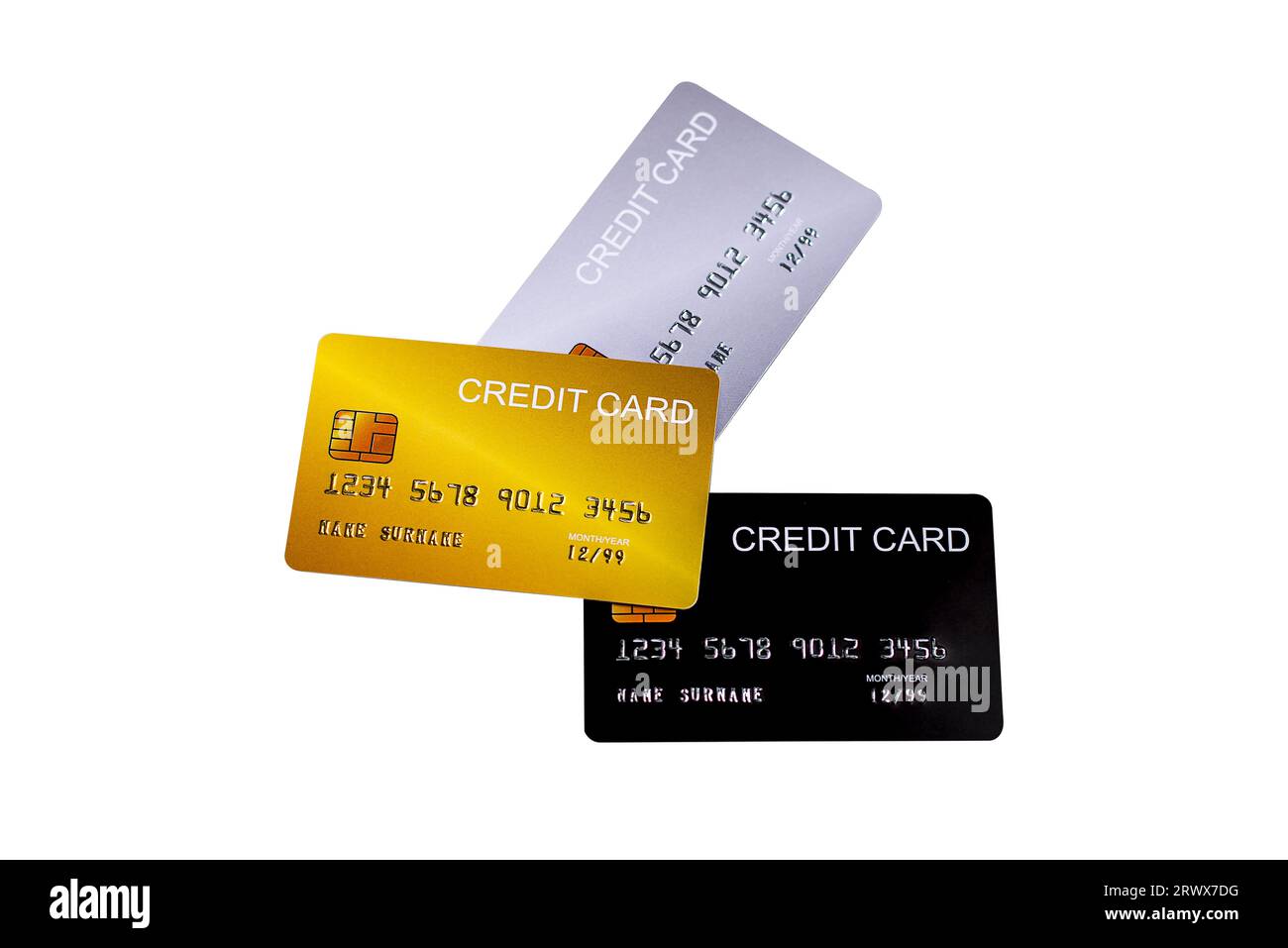 Credit card isolated on white background Stock Photo - Alamy