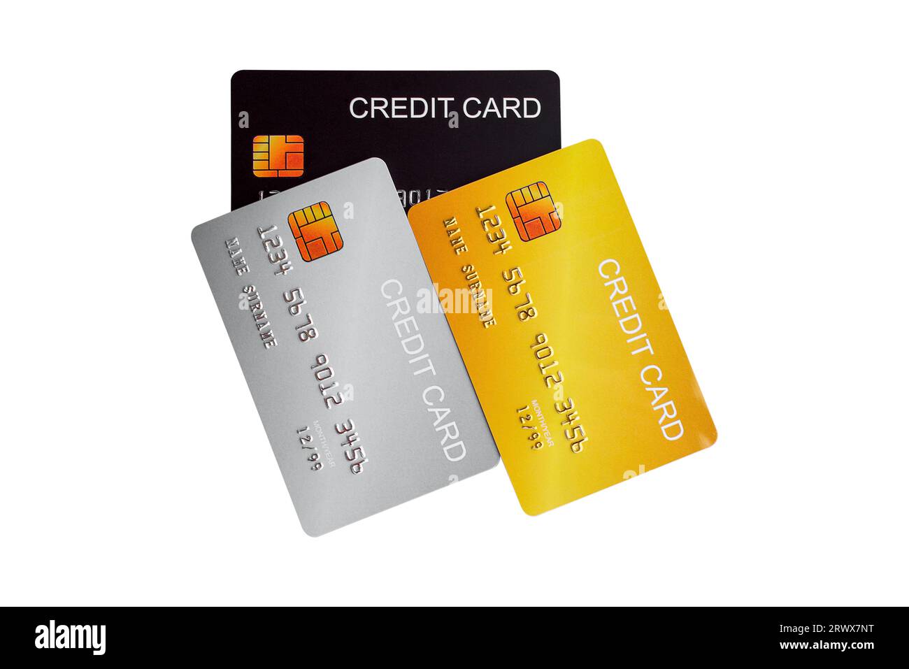 Credit card isolated on white background Stock Photo - Alamy