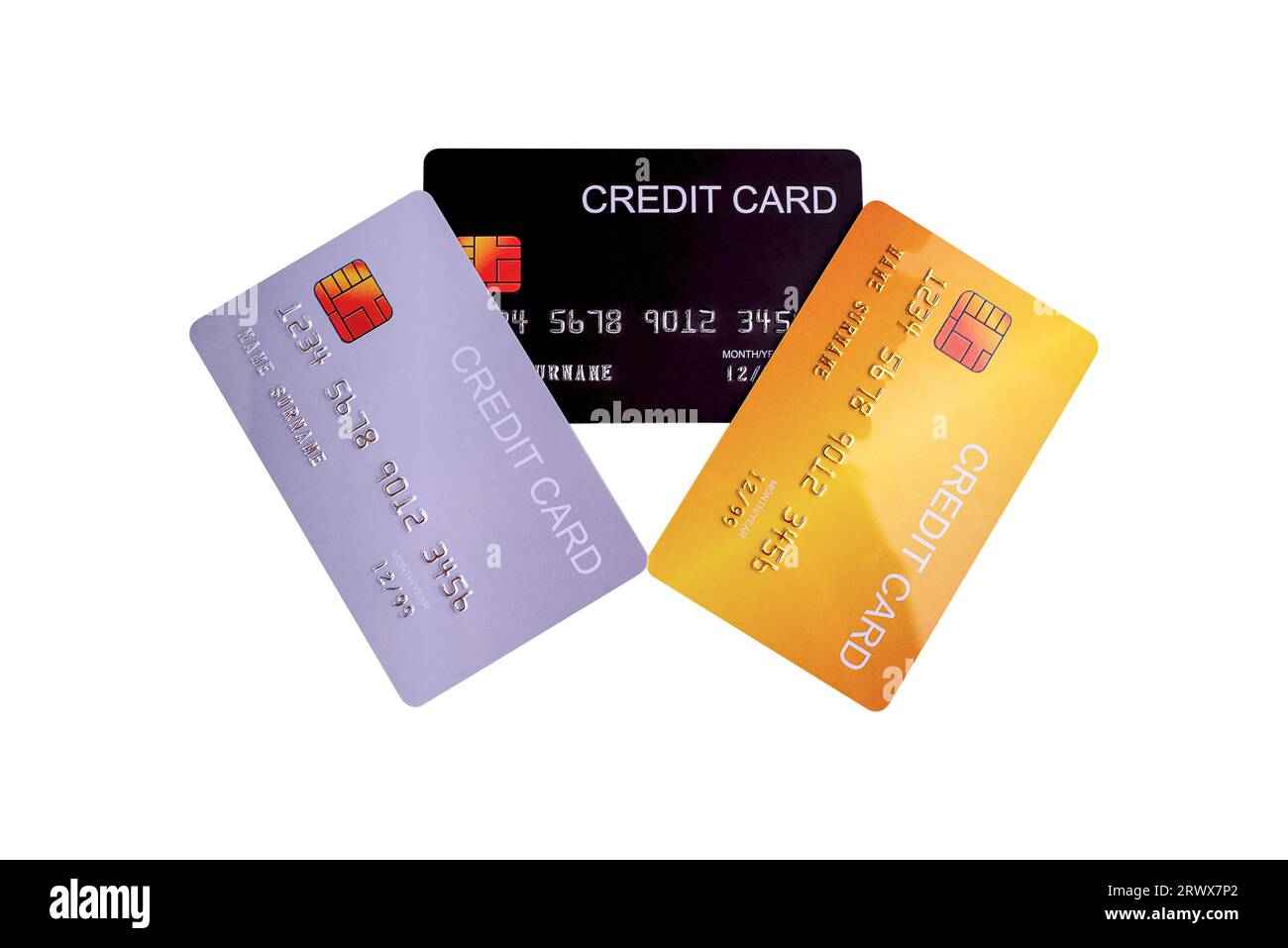 Credit card isolated on white background Stock Photo - Alamy