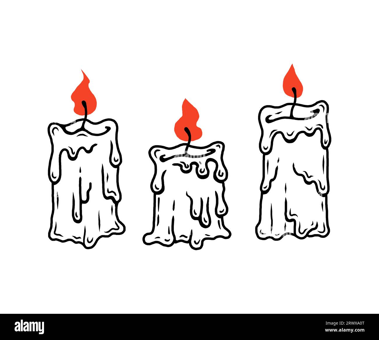 Candle drawing Cut Out Stock Images & Pictures Alamy