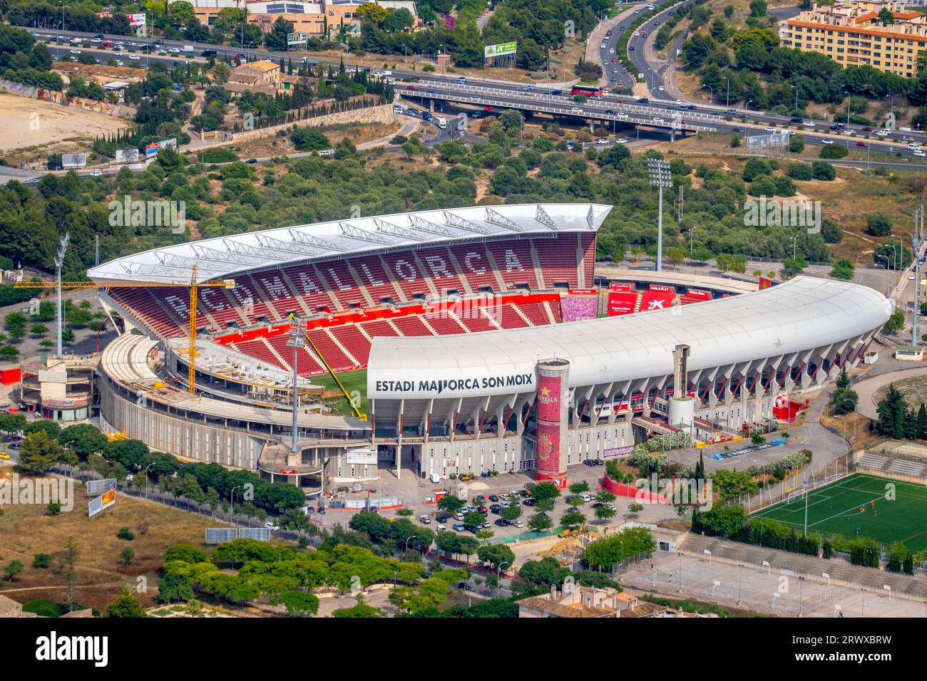 Soccer stadium estadi mallorca son moix hi-res stock photography and ...