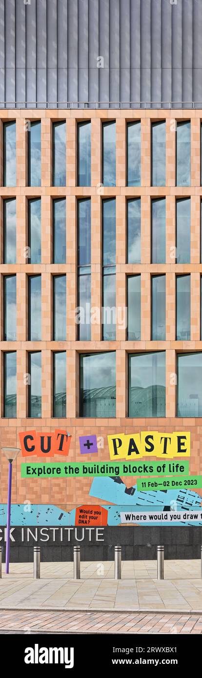 Francis Crick Institute, a biomedical research centre opposite St Pancras railway station, London England. Stock Photo