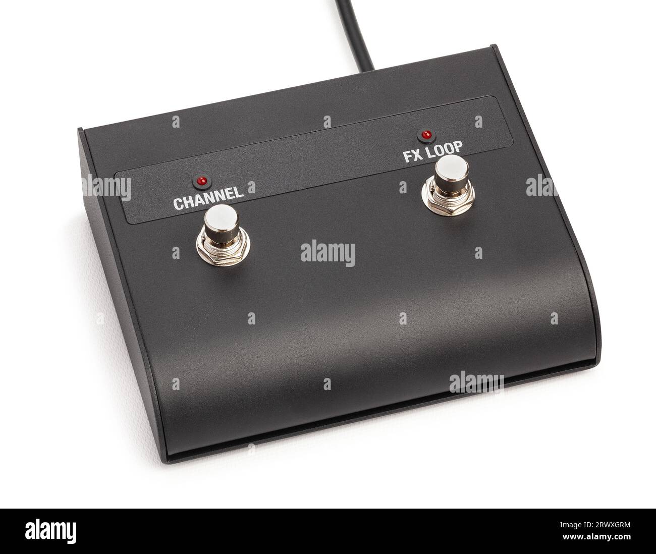 guitar amp footswitch path isolated on white Stock Photo Alamy