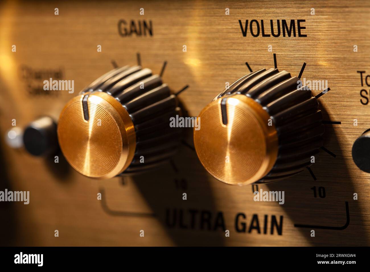 guitar amp volume control knob Stock Photo Alamy