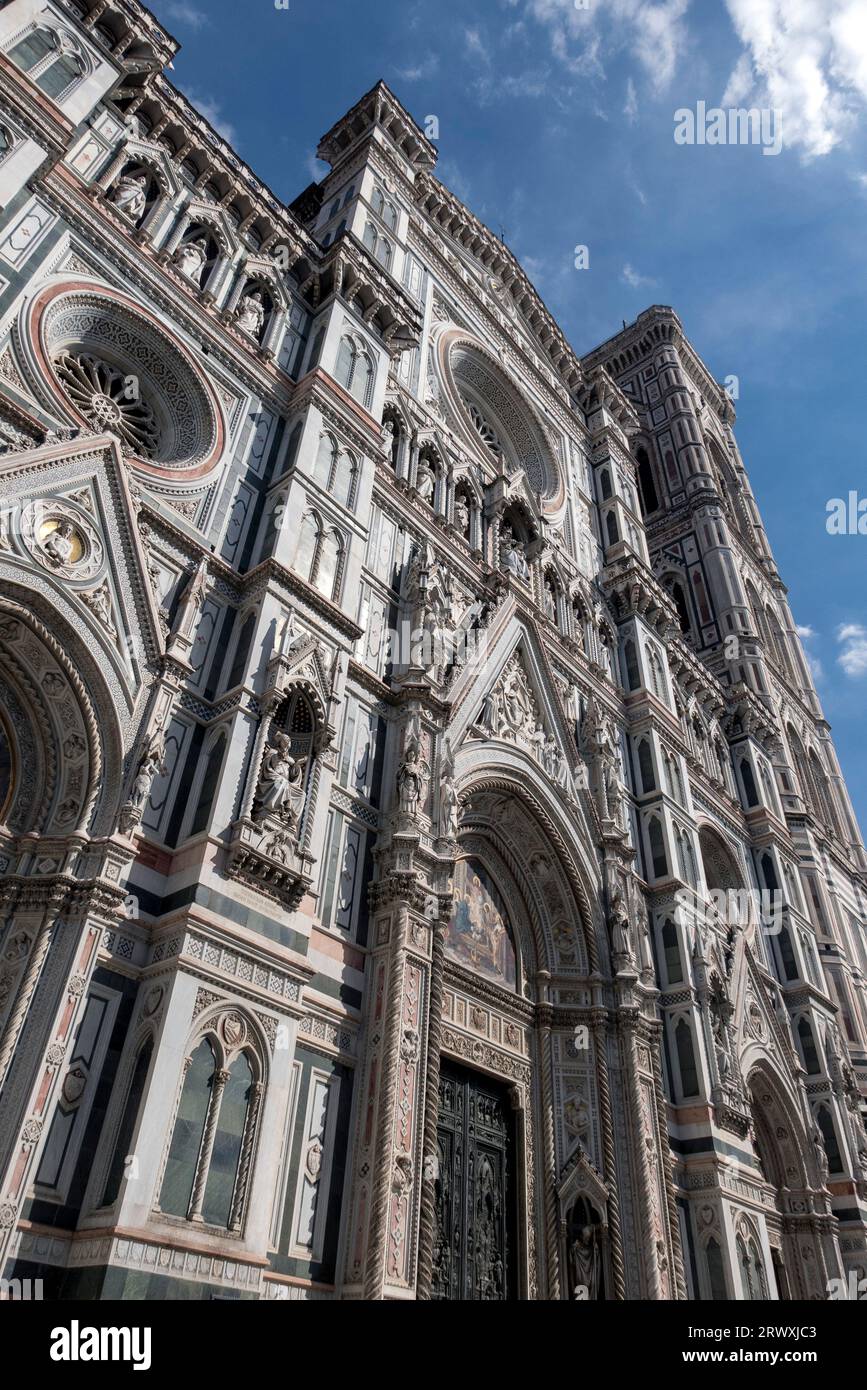 Low angle view of Cathedral of Santa Maria del Fiore, Florence, Italy Stock Photo