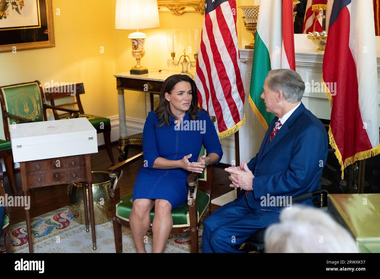 President Novak Austin Texas USA, September 21 2023: Hungarian President KATALIN NOVÁK ...