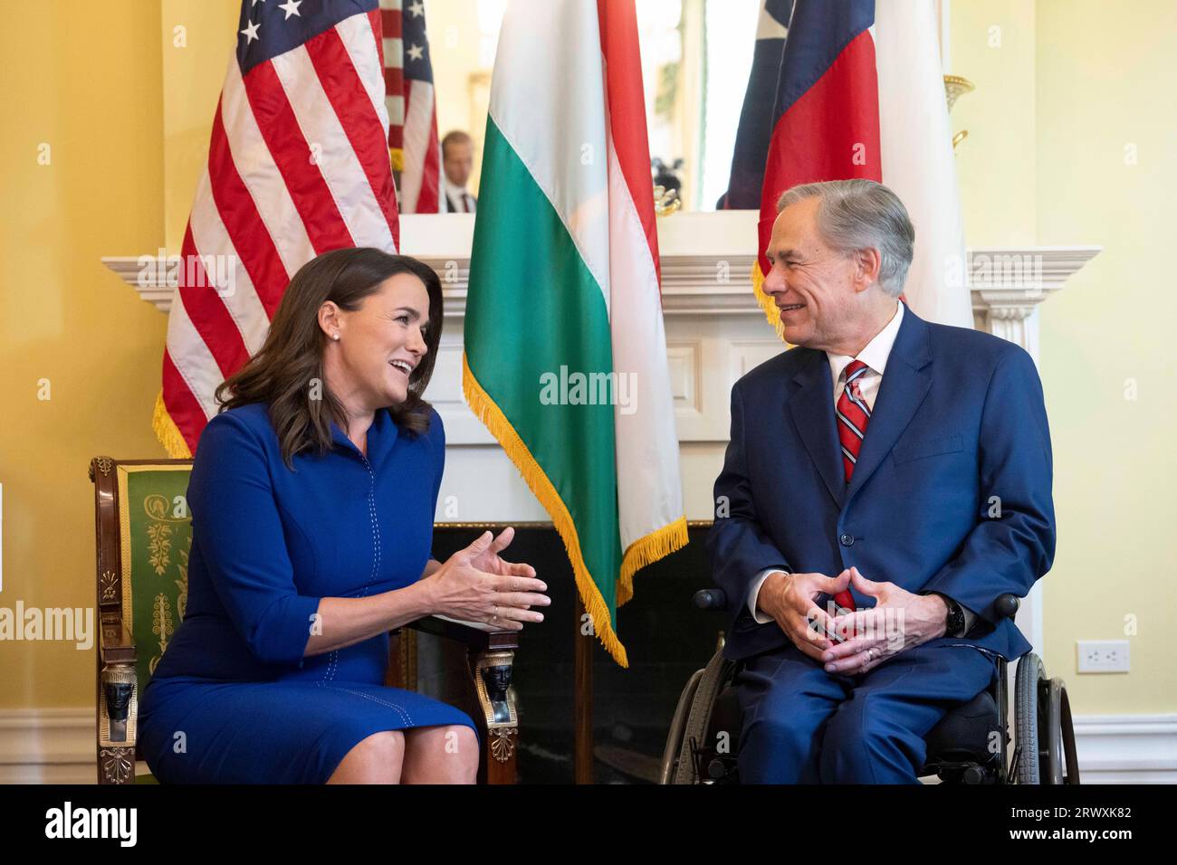 President Novak Austin Texas USA, September 21 2023: Hungarian President KATALIN NOVÁK ...