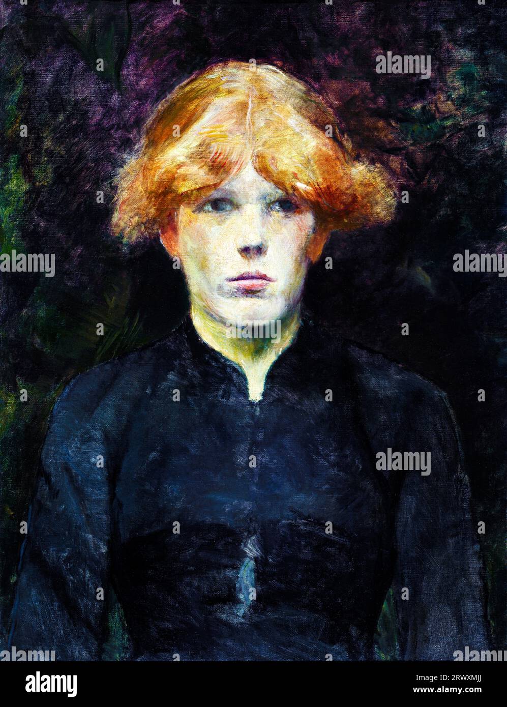 Carmen painting in high resolution by Henri de ToulouseLautrec