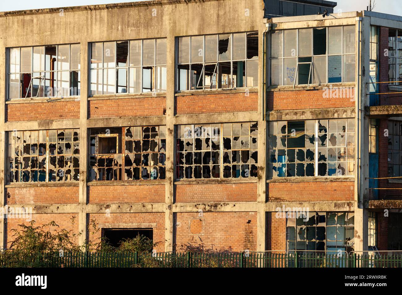Former Gates Rubber Factory building in Dumfries Stock Photo Alamy