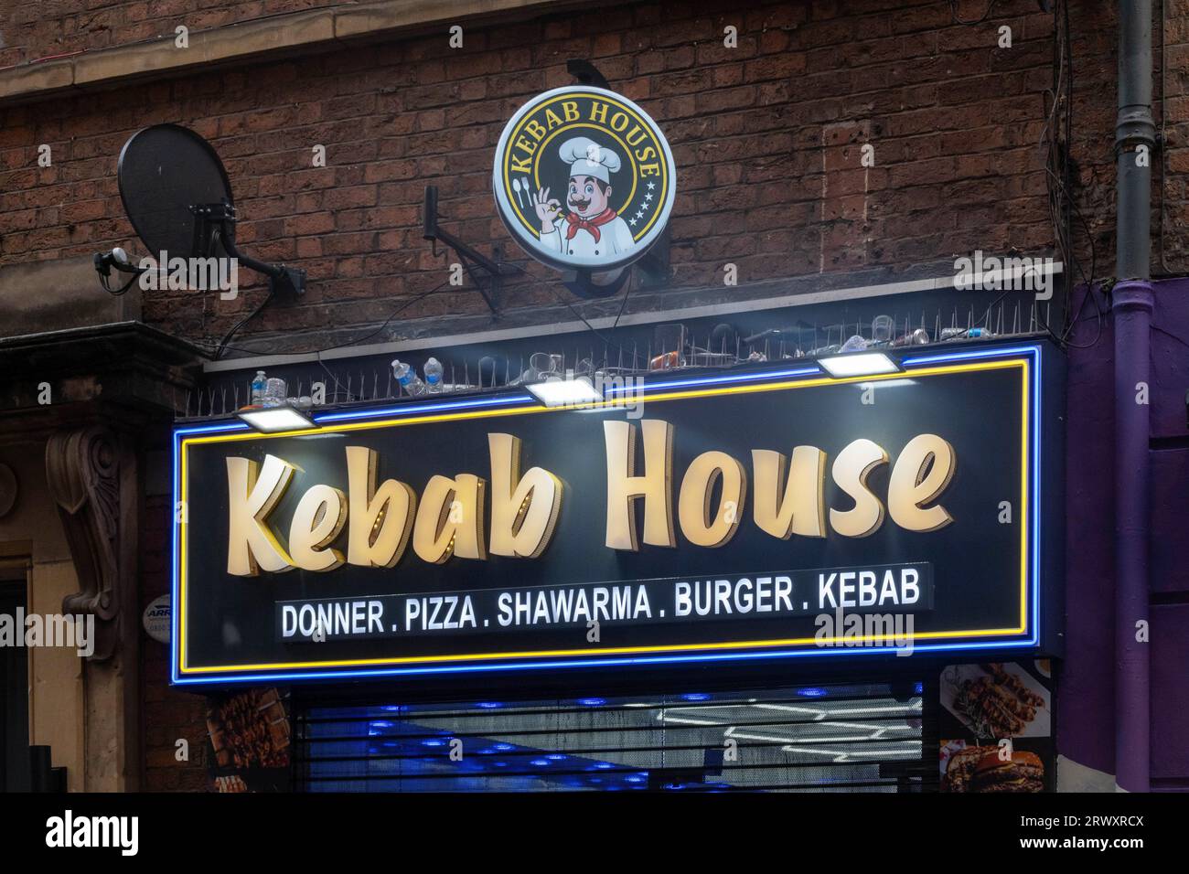 Kebab House in Liverpool Stock Photo Alamy