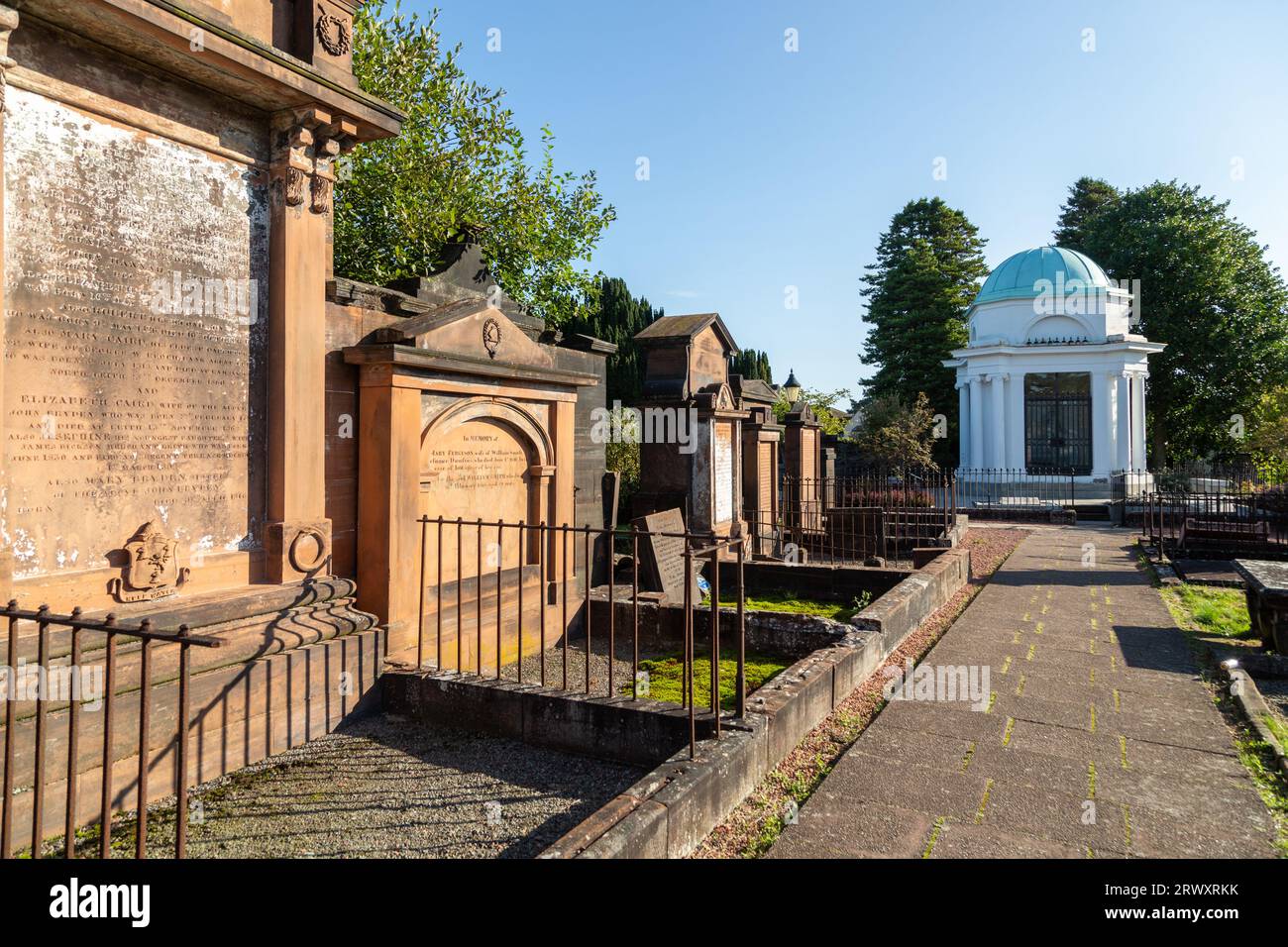 Robert Burns Mausoleum in St Michael's Church yard, Dumfries, Scotland Stock Photo