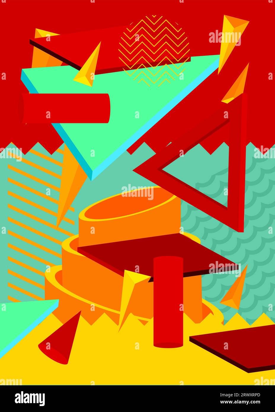 Red turquoise colors Stock Vector Images - Alamy