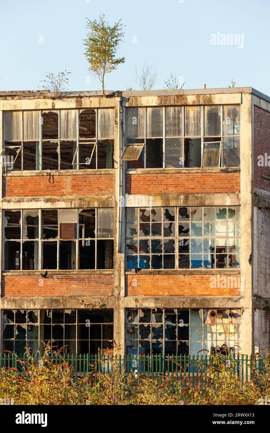 Former Gates Rubber Factory building in Dumfries Stock Photo Alamy