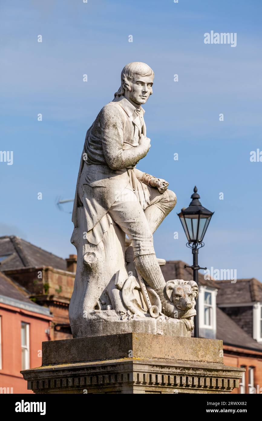 Robert Burns Statue unveiled in 1882 and restored in 2005 created by