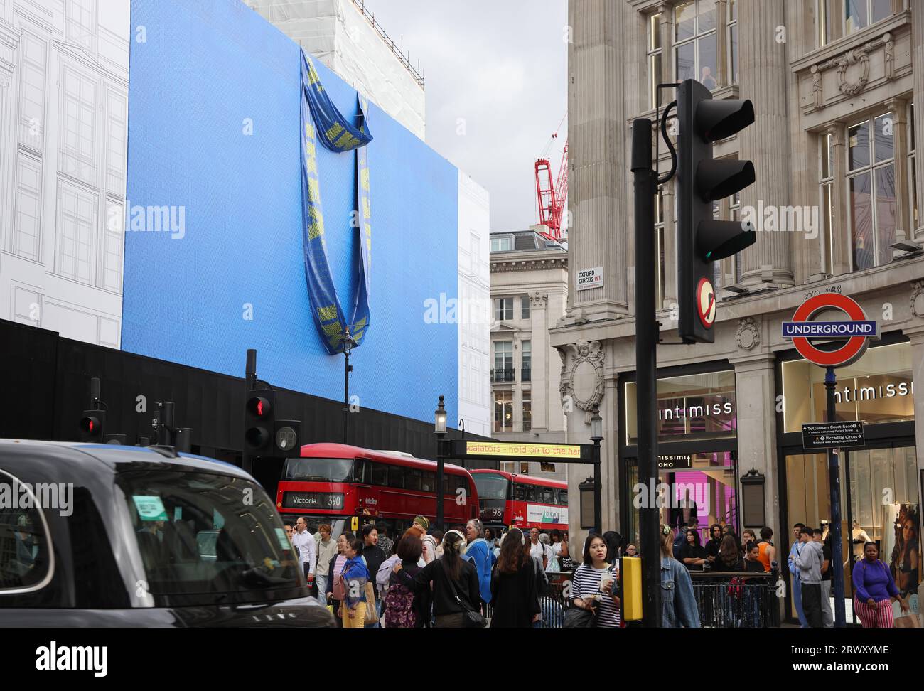 New IKEA store being constructed at Oxford Circus replacing Top Shop