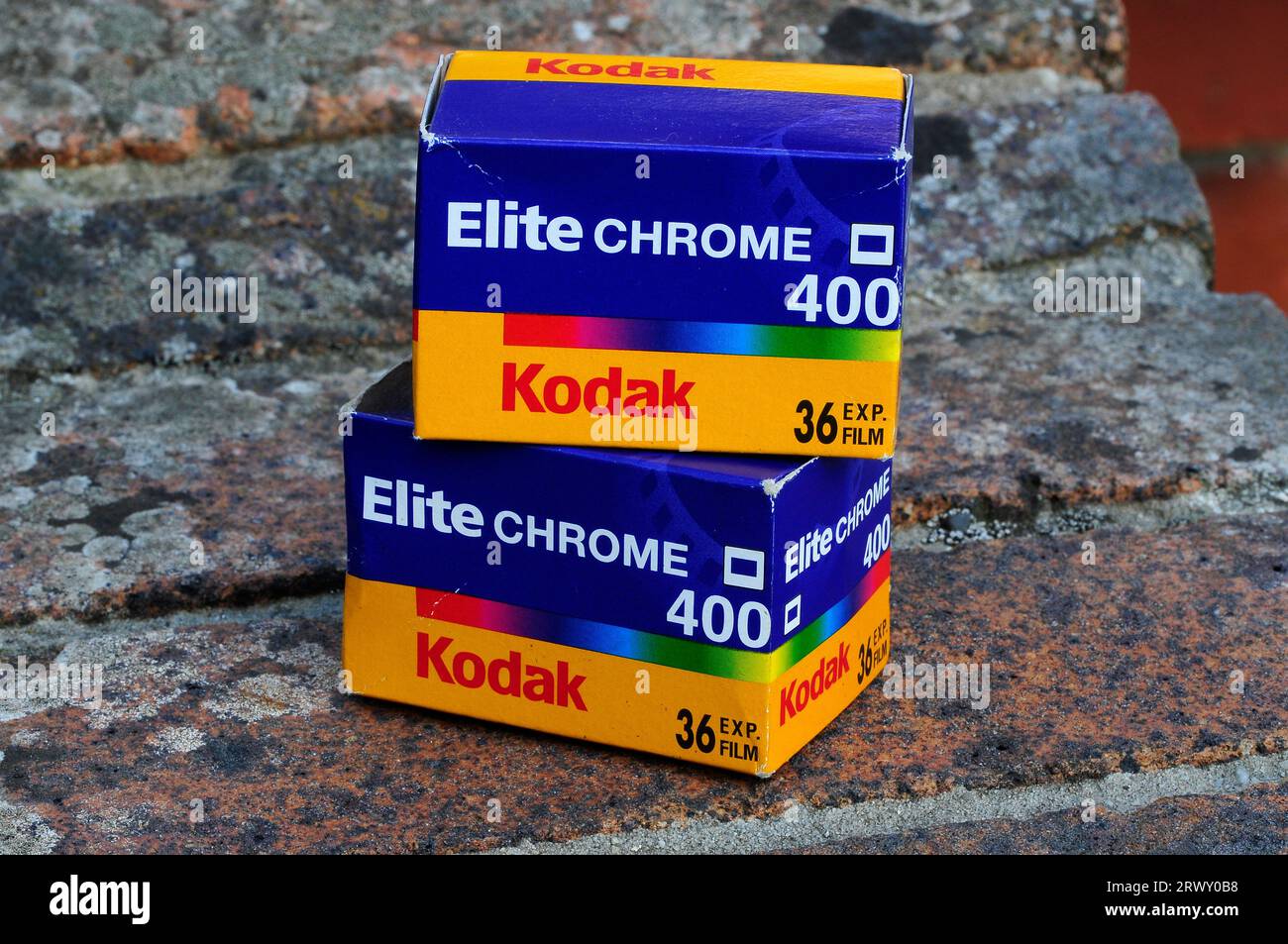 Vintage Kodak Elitechrome 35mm colour slide film Stock Photo Alamy