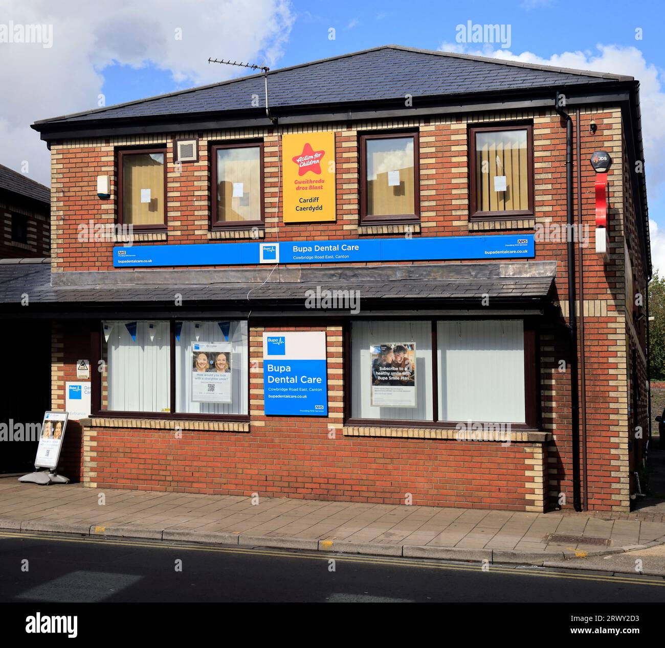 BUPA dental care dentist surgery, Cardiff. Taken September 2023 Stock