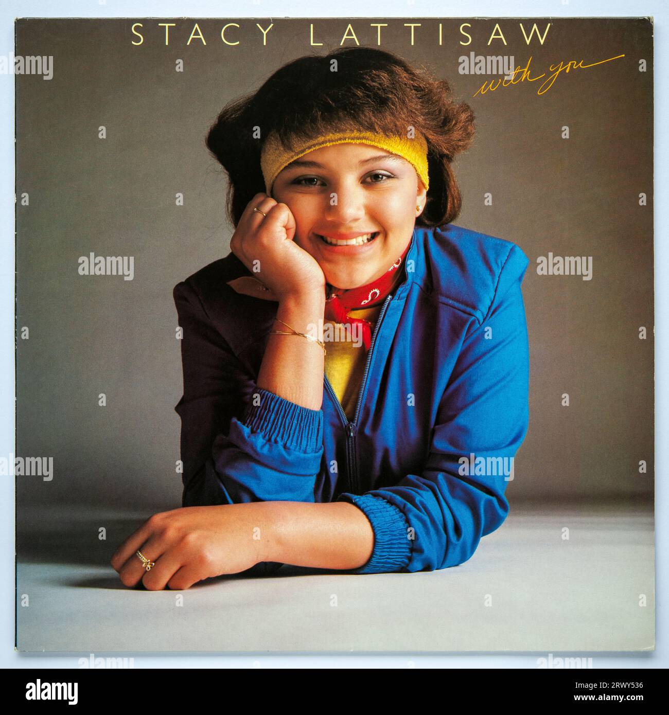 LP cover of With You, the third studio album by Stacy Lattisaw, which