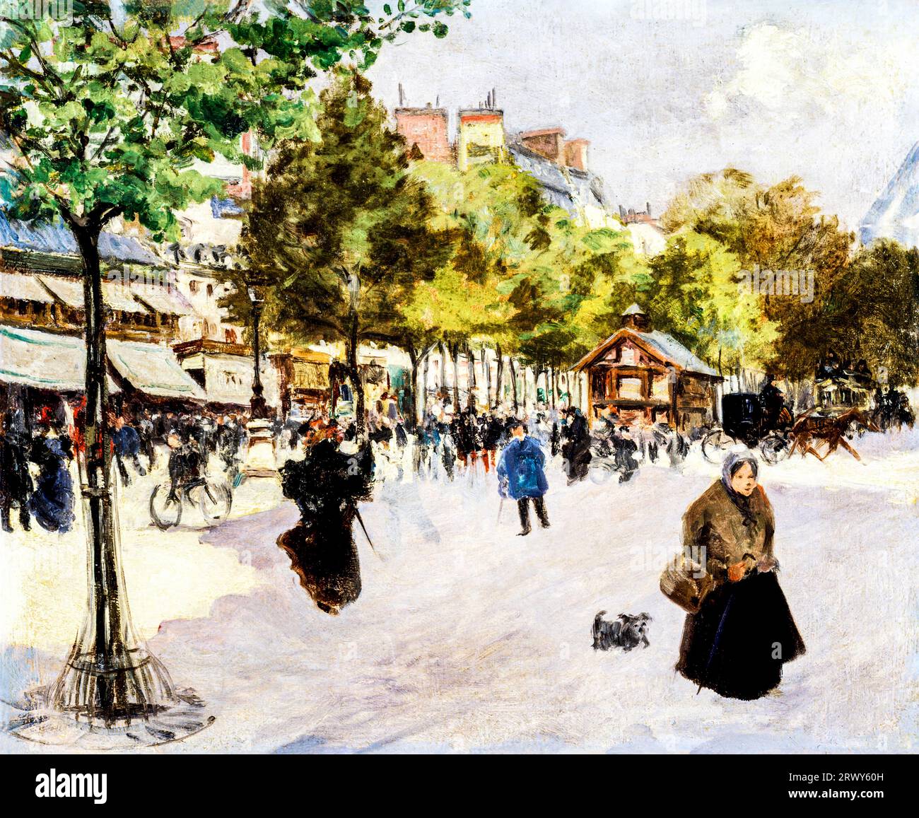 Boulevard de Clichy  by Louis Abel-Truchet. The City of Paris Museums. Stock Photo