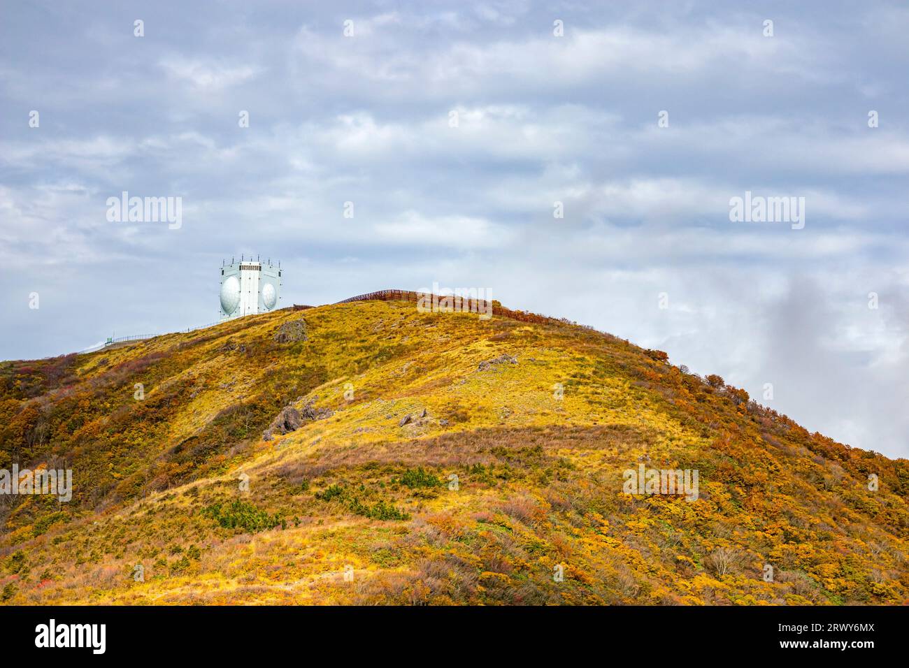 Autumn foliage scenery of the Myoko Mountains seen from the highest
